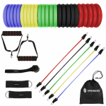 Vastupidavuslintide komplekt Springos, 128 - 135 cm x 0 cm x 0 cm, sinine v.