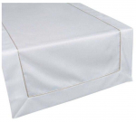 Piklik laudlina ristk&uuml;likukujuline Karin, valge, 40 x 140 cm