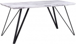 S&ouml;&ouml;gilaud Beliani Molden, valge v./must v., 150 cm x 80 cm x 75 cm