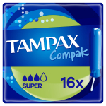 H&uuml;gieenilised tampoonid Tampax Compak Super, 16 tk