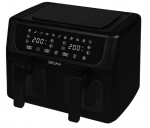 Kuuma&otilde;hufrit&uuml;&uuml;r Zeegma Knapper Dual, must, 1700 W, 9 l