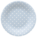 &Uuml;hekordne taldrik PAW Blue Dots, &Oslash; 18 cm, 8 tk
