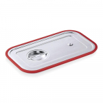 Toidukate, marmiidi jaoks Was GN 1/1, punane v./h&otilde;be v., roostevaba teras/silikoon