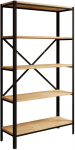 Raamaturiiul ADRK Rene, must v./hele tamm v., 146.8 cm x 30 cm x 80 cm