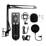 Juhtmega mikrofonikomplekt Media-Tech MT397S, must