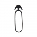 Taimede kinnitusr&otilde;ngad Bradas Anchor Rubber Tie Vmq, 4 cm x 0.4 cm, 4 cm, kumm, must