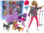Nukk aksessuaaridega Lean Toys Anlily Winter, 30 cm, mitmev&auml;rviline