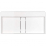 Vannitoa kraanikauss Deante Blur, graniit, 80 cm x 40 cm x 12 cm, valge v.