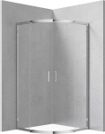 Du&scaron;ikabiin Deante Funkia KYP_051K, pool&uuml;mar, aluseta, 90 cm x 90 cm x 185 cm, kroom v./karastatud
