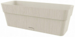 Lillekast Stefanplast Ethica, plastik, 50 cm x 18 cm, valge v.