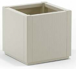Lillepott Stefanplast Ethica 68700, plastik, 36 cm x 36 cm, valge v.