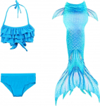 Karnevalikost&uuml;m lastele Master Mermaid, sinine v., 150 cm