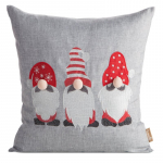 J&otilde;ulu dekoratiivne padjakate PSWA-295, valge v./punane v./hall v., 45 cm x 45 cm