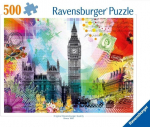 Pusle Ravensburger London Postcard, 36 cm x 49 cm, 500 tk, mitmev&auml;rviline