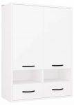 Rippuv vannitoakapp Nina W2D2P2S, valge v., 30 cm x 66 cm x 90 cm