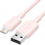 Juhe Vention LAMPF, Lightning/USB Type A, 100 cm, roosa v.