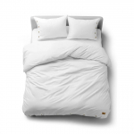 Voodipesukomplekt Eco Line SJL-01, valge v., 70 x 80 cm, 200 x 220 cm, 3 os.