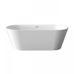 Vann, teisaldatav Invena Limnos AN-00-120-M, 170 cm x 75 cm x 58 cm, ovaalne, valge v.