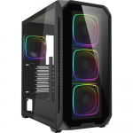 Arvuti korpus Sharkoon AK5G RGB, must v.