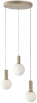 Valgusti lagi Candellux Lighting Testa, G9, 3 x 10 W, valge v./beež v.