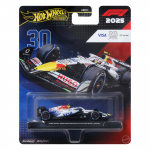 M&auml;nguauto Mattel Hot Wheels Visa Cash App Racing Bulls 2025 Formula 1&reg; Team 30 JKD79, 1:64, sinine v./valge v./punane v.