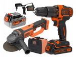 Juhtmevaba t&ouml;&ouml;riistakomplekt Black & Decker BCK24D1M1S-QW, 18 V