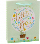 Kinkekott Lean Toys Welcome Little One, 12 cm x 32 cm x 26 cm, roheline v.