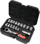 T&ouml;&ouml;riistakomplekt, pistikv&otilde;tme komplekt Yato YT-38653, 195 mm, 10 - 24 mm, 17 tk