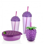 Toiduainekarbi komplekt, komplekt kruusiga Hermia ET-00132, violetne v., 4 tk