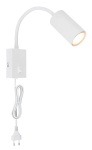 Valgusti seinale Globo Robby 57911WW, GU10, 1 x 25 W, valge v. / valge v.