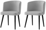 Toolide komplekt Kalune Design Soft 4101 V2 974NMB1910, matt, must v./hall v., 57 cm x 57 cm x 81 cm, 2 tk