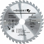 Saeketas H&ouml;gert HT6D787, 216 mm x 30 mm