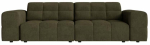 Diivan Cosmopolitan Design Chicago Chenille Eden 12, oliiv v., 102 x 212 cm x 78 cm