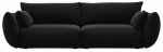 Diivan Cosmopolitan Design Matera Velvet Salvador 19, must v., 110 x 208 cm x 85 cm