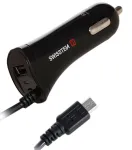 Auto laadija Swissten, Micro USB/USB, must v.