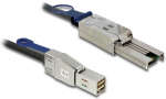 Juhe Delock Mini SAS SFF-8088 male, Mini SAS HD SFF-8644 male, 2 m, must v.