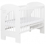 Beebivoodi Klups Nel Cloud, valge v., 60 x 120 cm, ilma voodipesukastita, ilma madratsita