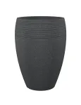 Lillepott Scheurich 283/54, plastik, &Oslash; 35.5 cm, must v.