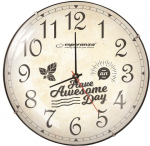 Kvartsseinakell Esperanza EHC018L, beež v., 30 cm