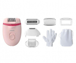 Epilaator Philips Satinelle Essential BRE285/00, valge v./roosa v.