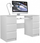 Kirjutuslaud koos kapiga Kuba Matte, valge v./hall v.