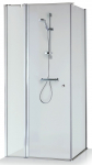Du&scaron;ikabiin Brasta Glass Karina Karina, ruudukujuline, aluseta, 87.5 cm x 87.5 cm x 200 cm, kroom v./l&auml;bipaistev
