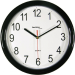 Kvartsseinakell Techno Line Quartz WT 600, valge v./must v., 25 cm x 25 cm, 25 cm