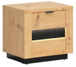 &Ouml;&ouml;kapp S467-KOM2S-DASN/CABL, tamm v./must v., 51.5 cm x 42 cm x 54 cm