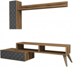 Sektsioonkapp Kalune Design Planet 845HCT3046, sinine v./p&auml;hklipuu v., 37.2 cm x 150 cm x 37.8 cm