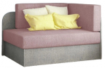 Diivanvoodi Rosa Omega 91, Omega 02, roosa v./hall v., 75 x 104 cm x 60 cm