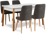 S&ouml;&ouml;gitoa komplekt Kalune Design Santiago 1053 - 1 AB, valge v./m&auml;nni v./antratsiit v.