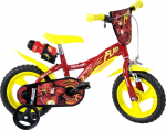 Laste jalgratas Dino Bikes Flash 612L-FH, punane v./kollane v., 9", 12"
