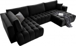 Nurgadiivan Bonito Loco 10, must v., parem, 170 x 340 cm x 92 cm