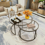 Kohvilaud Kalune Design Belarus, must v., 80 cm x 80 cm x 45 cm